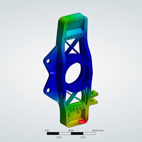 Iteration 6 upright: original ANSYS stress result